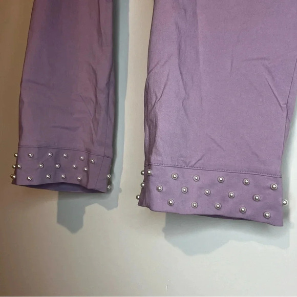 NWT LANE BRYANT The Allie Skinny Pearls Business Casual Fun Ankle Pant - Picture 5 of 10